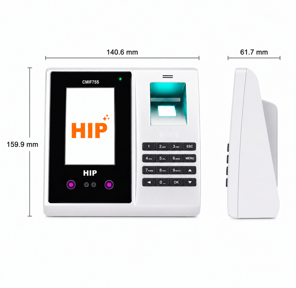 เครื่องสแกนลายนิ้วมือ HIP รุ่น CMIF75S สีเงิน